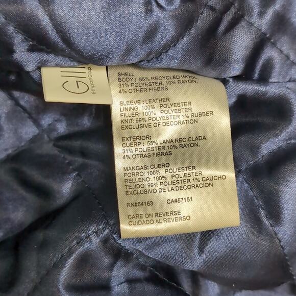 Starter Penn State Nittany Lions Letterman Varsity Wool Leather Snap Jacket XXL - Picture 13 of 15